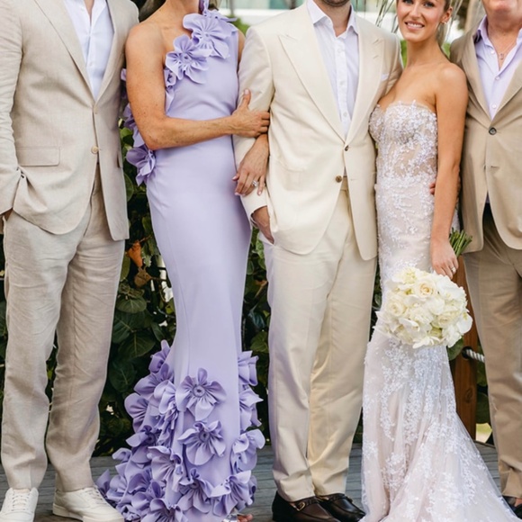 Greta Constantine designer formal gown size medium in colour Mauve - Picture 5 of 14